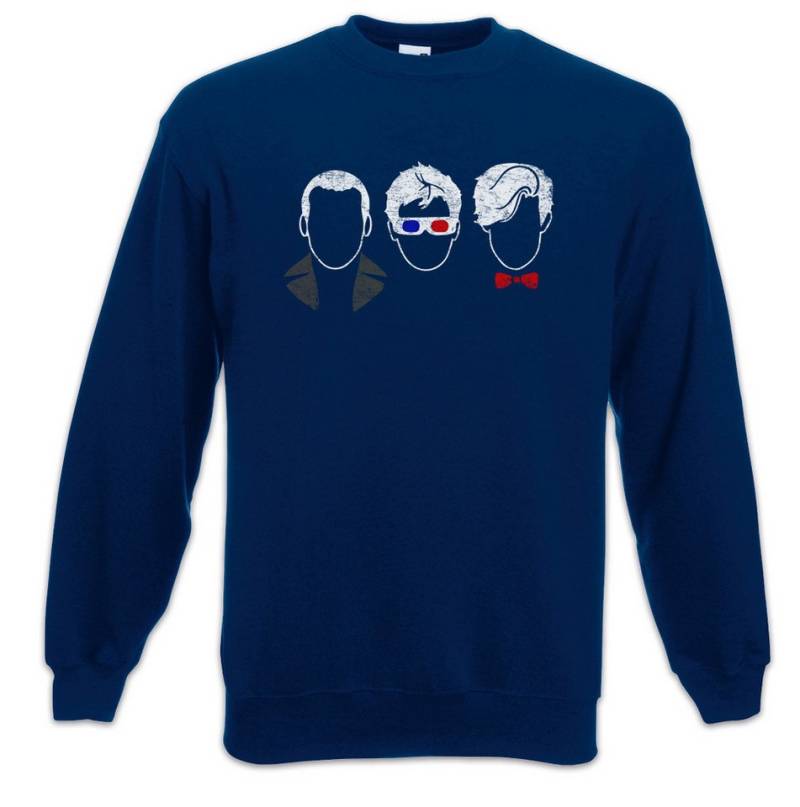 Urban Backwoods Sweatshirt Three Doctors Sweatshirt Graham Yasmin Ryan Doc Doctor Doktor Dr. Fun (1-tlg) Telefonzelle Who Phone Booth von Urban Backwoods