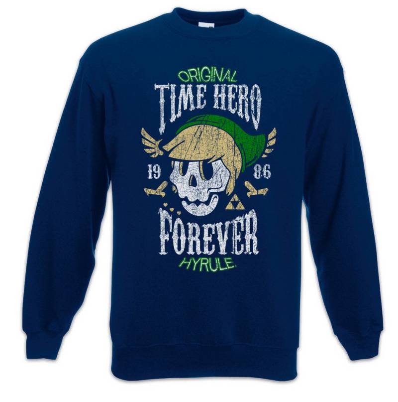 Urban Backwoods Sweatshirt Time Hero Forever Sweatshirt Legend Fan Hyrule Nerd Zelda Game Gamer (1-tlg) Gaming Gamer Skull Schädel von Urban Backwoods