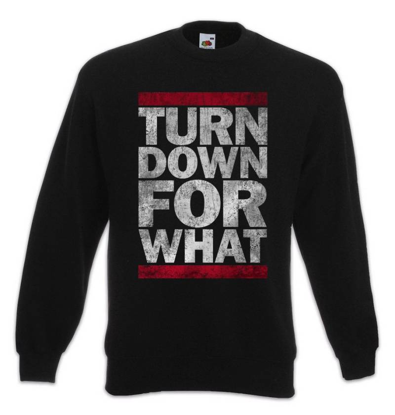 Urban Backwoods Sweatshirt Turn Down For What Sweatshirt Geek Nerd Music Musik Dance Disco Rave (1-tlg) Raver Rap Techno von Urban Backwoods