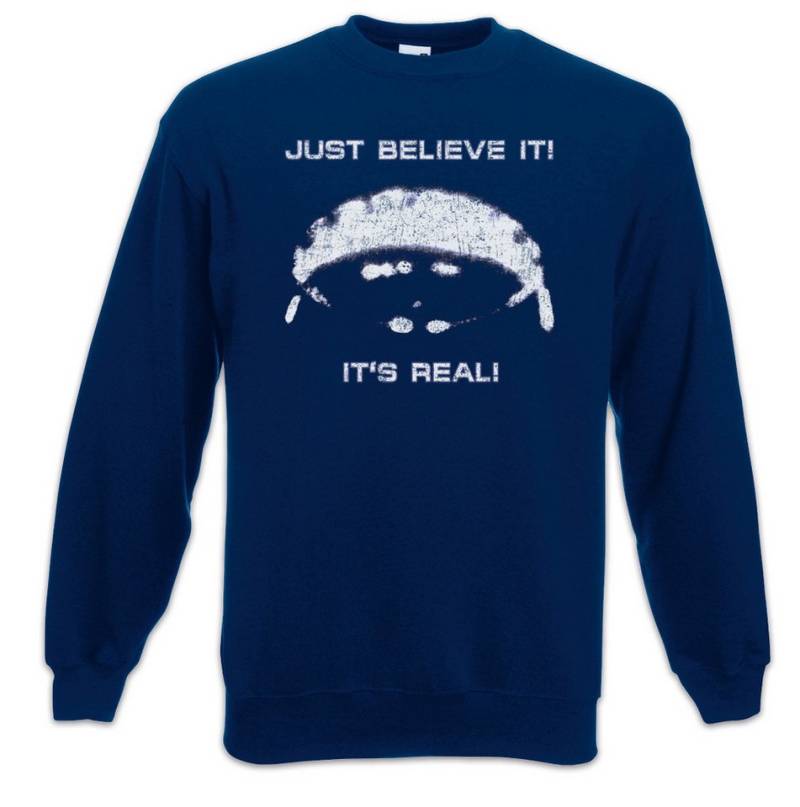 Urban Backwoods Sweatshirt Ufo Believe It Sweatshirt UFO Adamski TR3B Flying Saucer Haunebu Vril (1-tlg) Area 51 Alien Abduction von Urban Backwoods