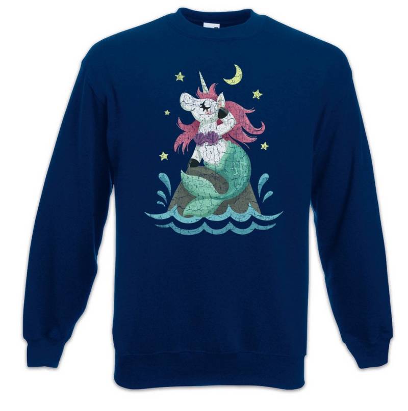 Urban Backwoods Sweatshirt Unimaid Night Sweatshirt Einhorn Unicorn Meerjungfrau MC Disco Club (1-tlg) Clubbing Party Hard Trance von Urban Backwoods