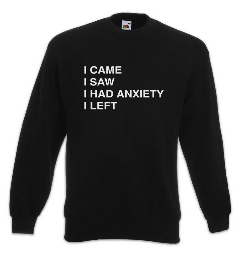 Urban Backwoods Sweatshirt Urban Backwoods Anxiety Sweatshirt I Came I Saw I Left Veni Vidi Vici (1-tlg) Ich Kam Sah Siegte von Urban Backwoods