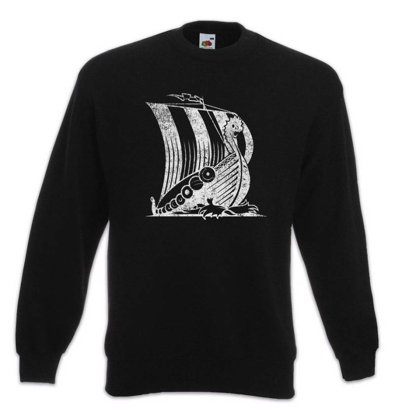 Urban Backwoods Sweatshirt Viking Ship V Sweatshirt Boot Drachenboot Wikinger Schädel Runen (1-tlg) Vikings Runes Walhalla Odin von Urban Backwoods