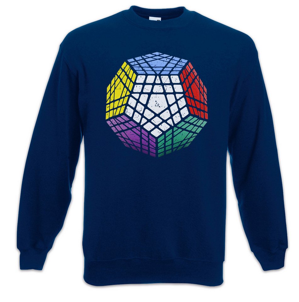 Urban Backwoods Sweatshirt Vintage Megaminx Sweatshirt Cube Zauberwürfel 80s Magic Speed Cubing (1-tlg) Cuber Speedcube Megamix Algorithm von Urban Backwoods