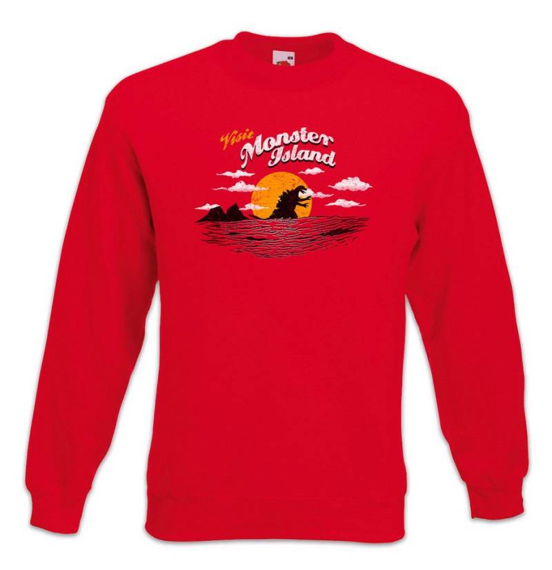 Urban Backwoods Sweatshirt Visit Monster Island Sweatshirt Godzilla Japan Insel King Holiday Kong (1-tlg) Gojira Fun Urlaub Japan von Urban Backwoods