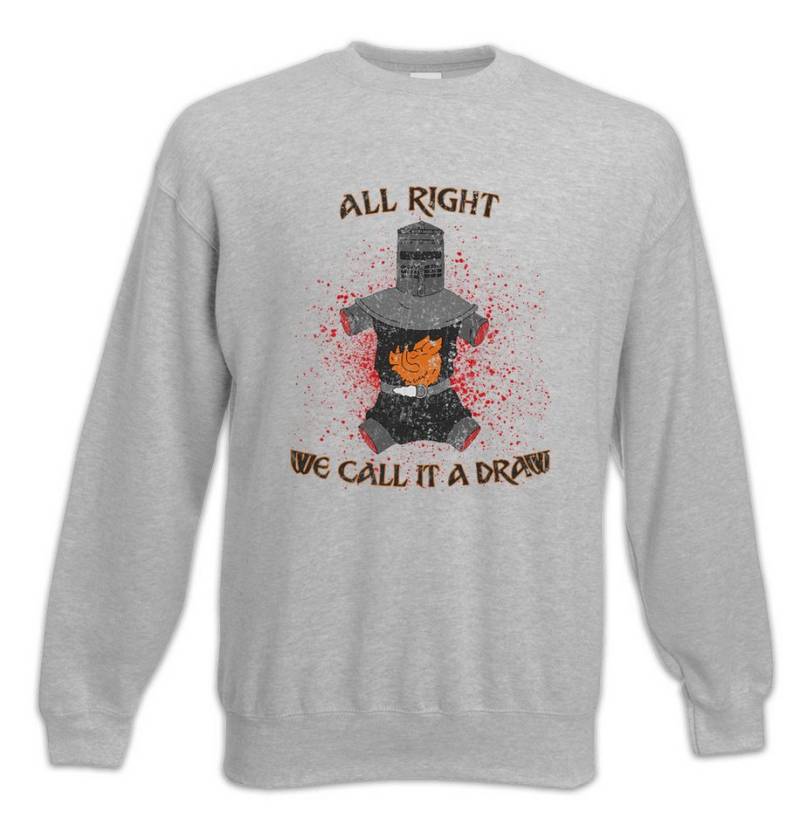 Urban Backwoods Sweatshirt We Call It A Draw Sweatshirt Monty Fun Schwarzer Ritter Python Fun (1-tlg) Black Knight Der Kokosnuß von Urban Backwoods
