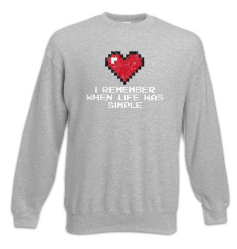 Urban Backwoods Sweatshirt When Life Was Simple Sweatshirt Gamer Dark Games Gaming Video RPG (1-tlg) Roleplay Nerd PC Admin von Urban Backwoods