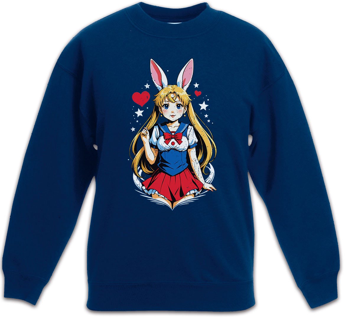 Urban Backwoods Sweatshirt Wild Anime Moon Rabbit Kinderpullover Anime Sailor Girl Usagi Tsukino (1-tlg) Princess Serenity Wild Rabbit von Urban Backwoods