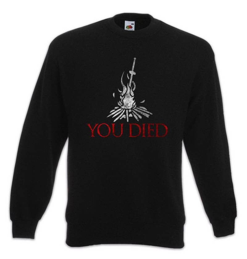 Urban Backwoods Sweatshirt You Died Soul Sweatshirt Shirt Firelink Shrine Dark Gamer Kult Souls (1-tlg) Nerd Geek Hack Slay von Urban Backwoods