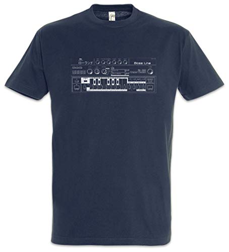 Urban Backwoods Synthesizer 303 Herren T-Shirt Blau Größe 2XL von Urban Backwoods