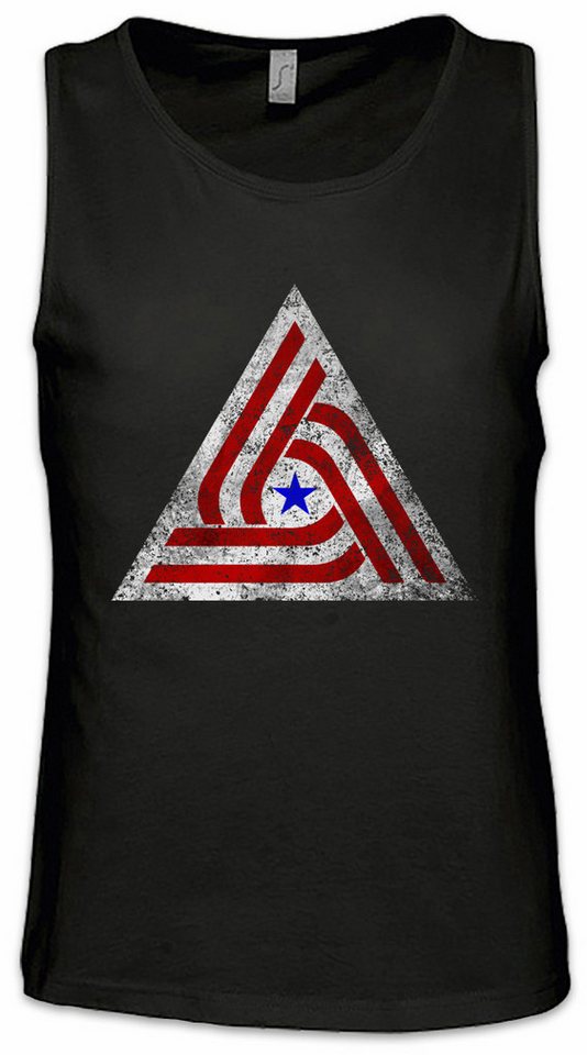 Urban Backwoods Tanktop Aliens Tri Centennial Flag Patch Ärmelloses T-Shirt Xenomorph Alien Ripley Prometheus Facehugger Nostromo von Urban Backwoods