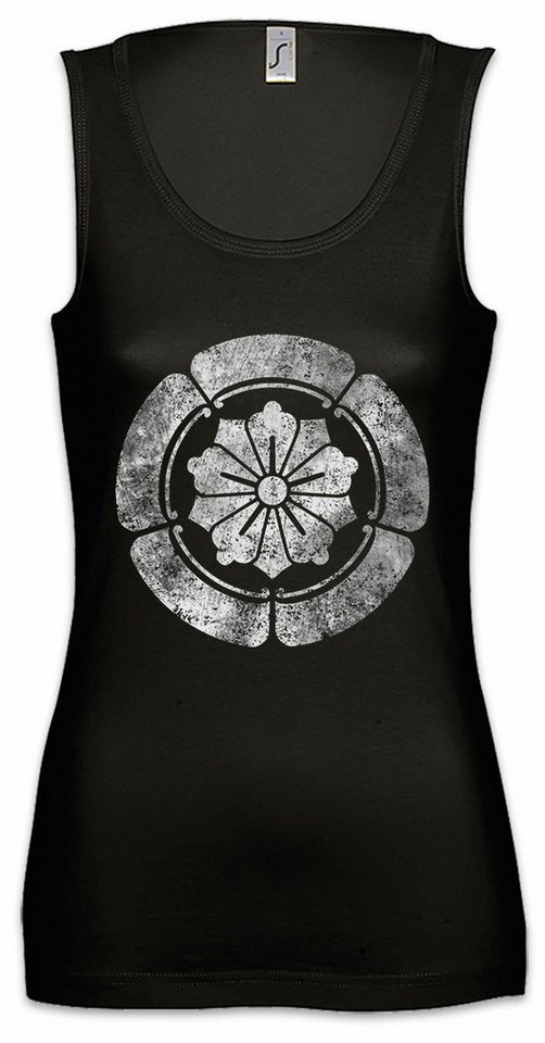 Urban Backwoods Tanktop Arima Clan Mon Ärmelloses Damen T-Shirt Shogun Samurai Ninja Shogunat Symbol Bushido Katana Daimyo von Urban Backwoods