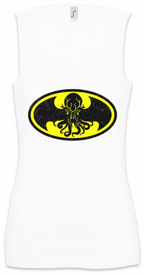Urban Backwoods Tanktop Bathulhu II Ärmelloses Damen T-Shirt Lovecraft Bruce Miskatonic Batman Logo Cthulhu Arkham Gotham von Urban Backwoods