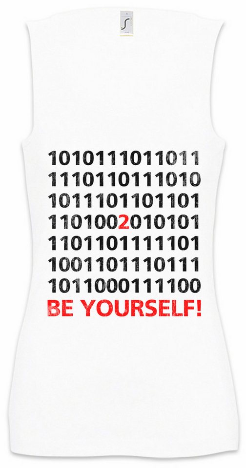 Urban Backwoods Tanktop Be Yourself Binary Ärmelloses Damen T-Shirt Code Binär Informatiker Programmierer PC Informatik IT von Urban Backwoods