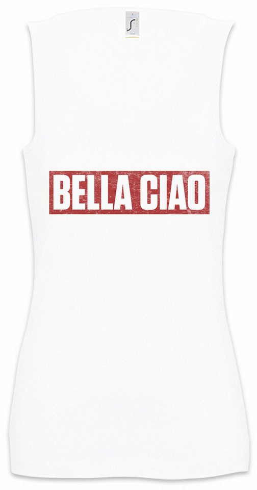 Urban Backwoods Tanktop Bella Ciao Ärmelloses Damen T-Shirt Bank Money Cash Überfall Professor Heist Robbery Crime De von Urban Backwoods