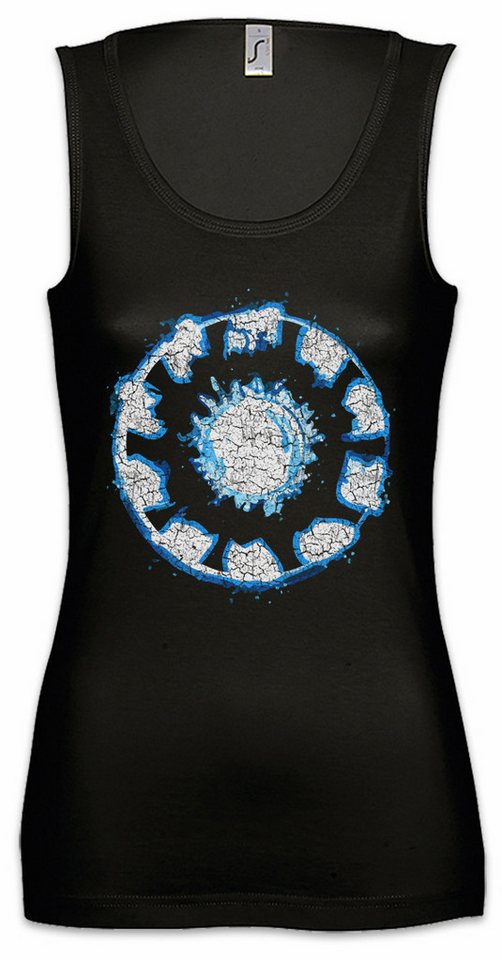 Urban Backwoods Tanktop Big Iron Arc Reactor Ärmelloses Damen T-Shirt Tony Reaktor Man Sign Logo Industries Comic Mark von Urban Backwoods