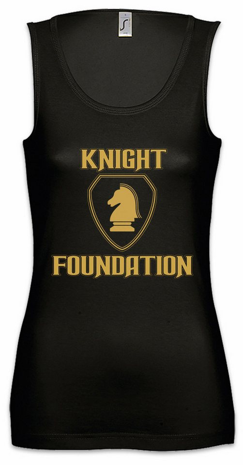 Urban Backwoods Tanktop Black Knight Foundation Logo Ärmelloses Damen T-Shirt Tv Rider Serie K.I.T.T. Hasselhoff Industries 2000 von Urban Backwoods