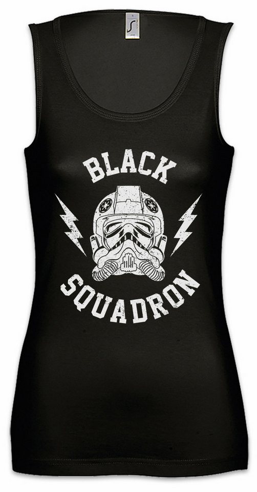 Urban Backwoods Tanktop Black Squadron Vintage II Ärmelloses Damen T-Shirt Star Tie Pilot Imperial Trooper Fighter Wars von Urban Backwoods