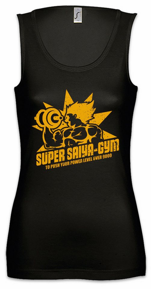Urban Backwoods Tanktop Black Super Saiya Gym Vintage Ärmelloses Damen T-Shirt Dragonball Z Goku Goten Ball von Urban Backwoods