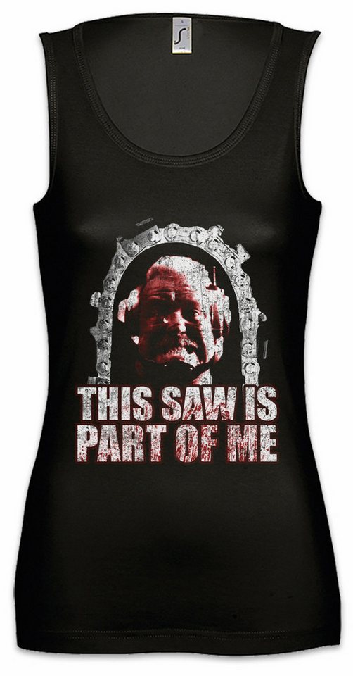 Urban Backwoods Tanktop Buzzsaw Ärmelloses Damen T-Shirt Running Chainsaw Fitness Gym Man Commercial Werbung Science Fiction von Urban Backwoods