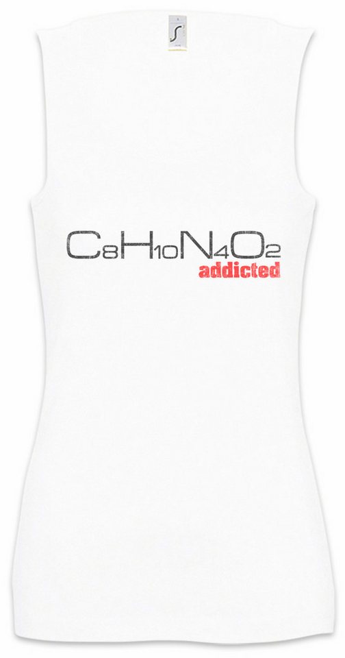 Urban Backwoods Tanktop C8h10n4o2 Addicted Ärmelloses Damen T-Shirt Koffein Coffee Chemische Kaffee Chemical Formula Chemistry von Urban Backwoods