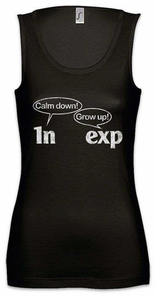 Urban Backwoods Tanktop Calm Down Grow Up Ärmelloses Damen T-Shirt Eulersche Zahl E Number Mathematik Maths Basis Natural von Urban Backwoods