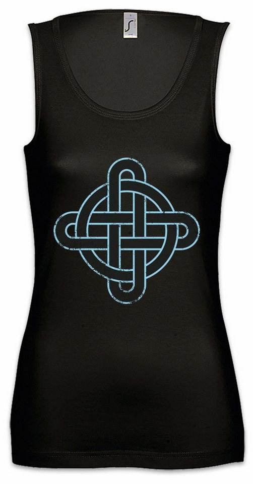Urban Backwoods Tanktop Celtic Knot Logo Sign IX Ärmelloses Damen T-Shirt Kelten Tribal Knoten Tattoo Kreuz Cross Runen von Urban Backwoods