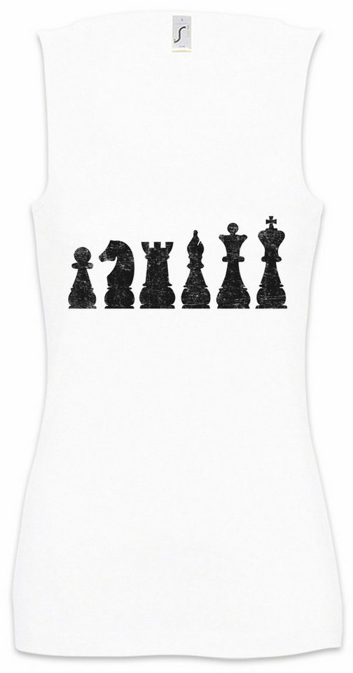 Urban Backwoods Tanktop Chess I Ärmelloses Damen T-Shirt Schachmatt Schach Checkmated Queen König Springer Schachbrett Schachfeld von Urban Backwoods