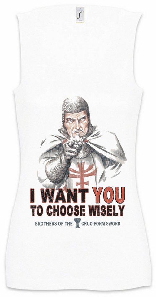 Urban Backwoods Tanktop Choose Wisely Ärmelloses Damen T-Shirt Indiana Temple Jones Fun And The Last Crusade von Urban Backwoods