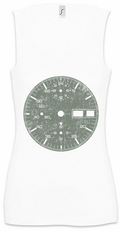 Urban Backwoods Tanktop Clock-Face II Ärmelloses Damen T-Shirt Uhr Uhrmacher Clockwork Uhren Clock Watch Sammler Mechaniker von Urban Backwoods
