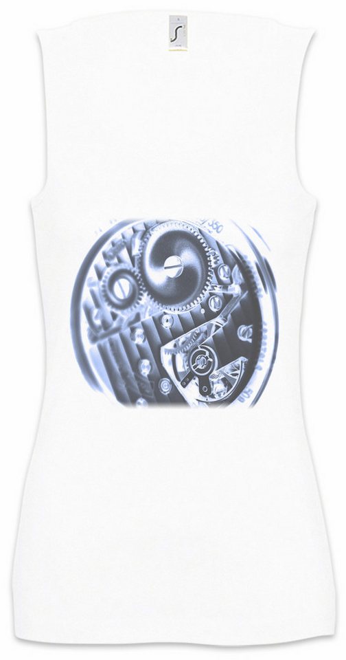 Urban Backwoods Tanktop Clockwork II Ärmelloses Damen T-Shirt Uhr Uhrmacher Uhrwerk Uhren Mechaniker Mechanik Collector Technologie von Urban Backwoods