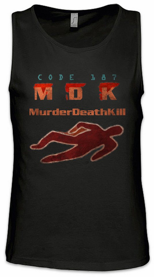 Urban Backwoods Tanktop Code 187 Ärmelloses T-Shirt Demolition MDK Police Code Ghetto Murder Death Kill Man Mord von Urban Backwoods
