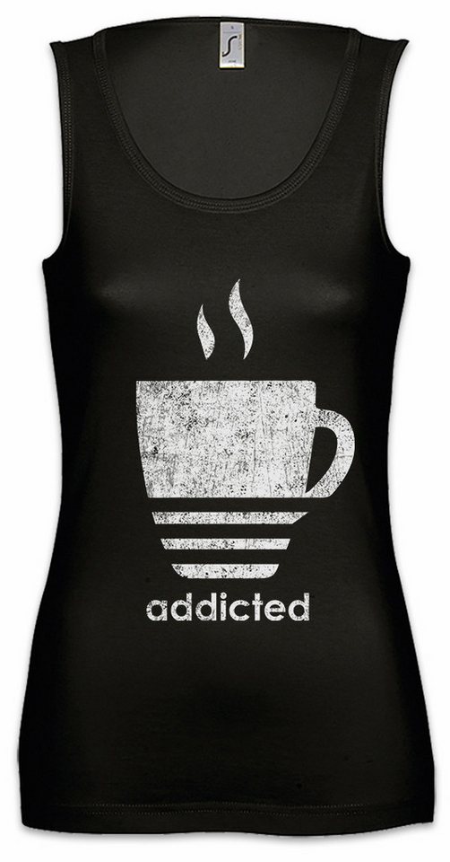 Urban Backwoods Tanktop Coffee Addicted Ärmelloses Damen T-Shirt Kaffee Kaffeetrinker Liebe Morgenmuffel Cafe Barista Koffein von Urban Backwoods