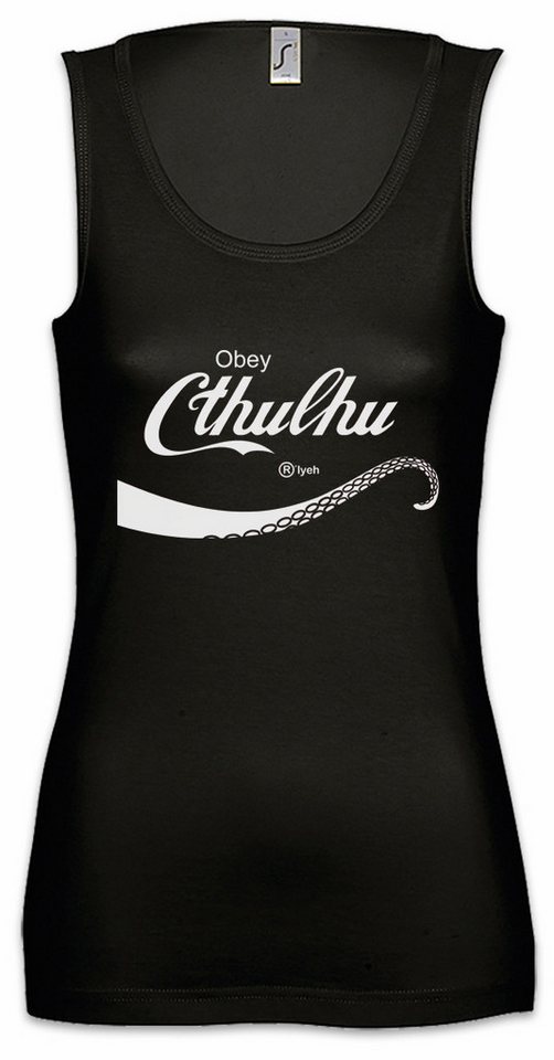 Urban Backwoods Tanktop Cthulhu Cola Ärmelloses Damen T-Shirt Lovecraft Miskatonic H.P. Fun Dunwich Arkham Horror Wars von Urban Backwoods