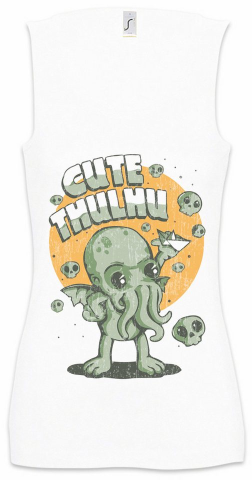 Urban Backwoods Tanktop Cute Thulhu Ärmelloses Damen T-Shirt Cthulhu H.P. HP Arkham Baby Lovecraft Innsmouth Monster Fun von Urban Backwoods