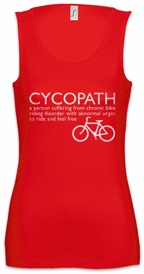 Urban Backwoods Tanktop Cycopath Ärmelloses Damen T-Shirt Fahrrad Bike Nerd Biker Fahrer Freak Fun Rad MTB von Urban Backwoods