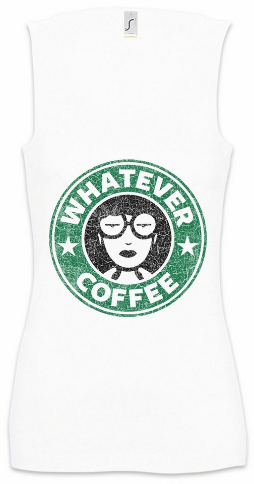 Urban Backwoods Tanktop Daria Whatever Coffee Ärmelloses Damen T-Shirt Sitcom TV Morgendorffer Series Fashion Club Kaffee von Urban Backwoods