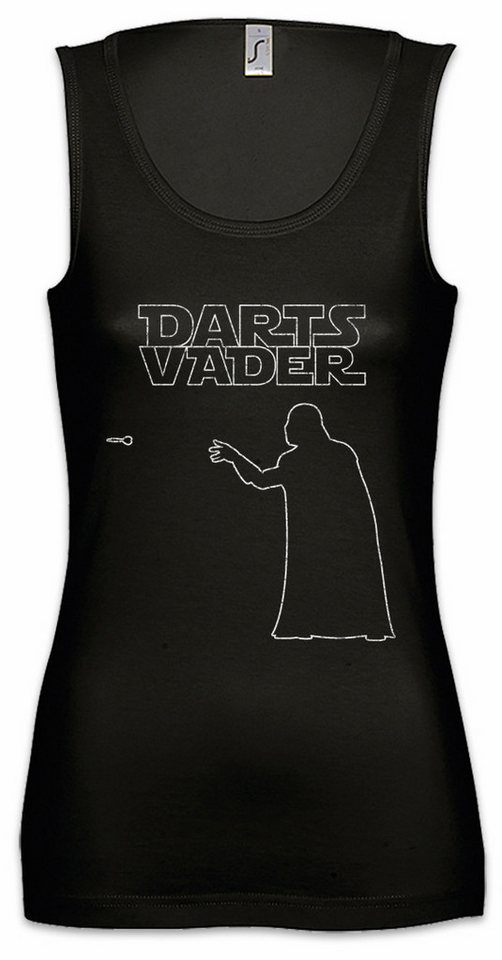Urban Backwoods Tanktop Darts V Ärmelloses Damen T-Shirt Vader Sport Dart Scheibe Darth Pfeile Dartscheibe Turnier Arrow Pub von Urban Backwoods