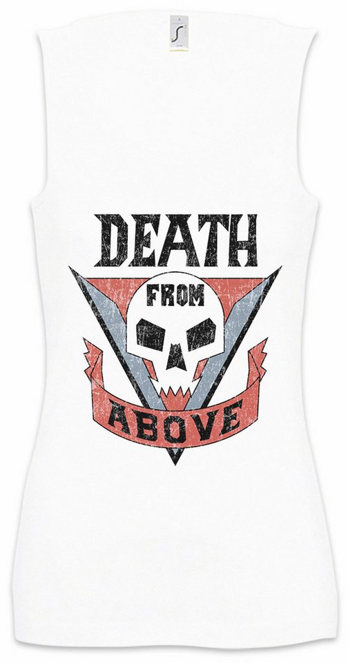 Urban Backwoods Tanktop Death From Above Ärmelloses Damen T-Shirt Rico's Tattoo Starship Movie Symbol Mobile Infantry Flagge von Urban Backwoods