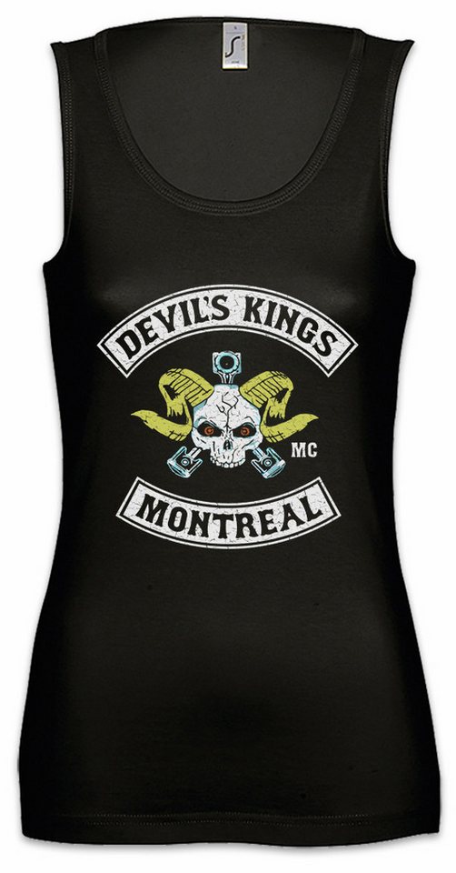 Urban Backwoods Tanktop Devil's Kings Ärmelloses Damen T-Shirt Bad Biker MC Motorcycle Blood Series Motorrad Gang Patch von Urban Backwoods