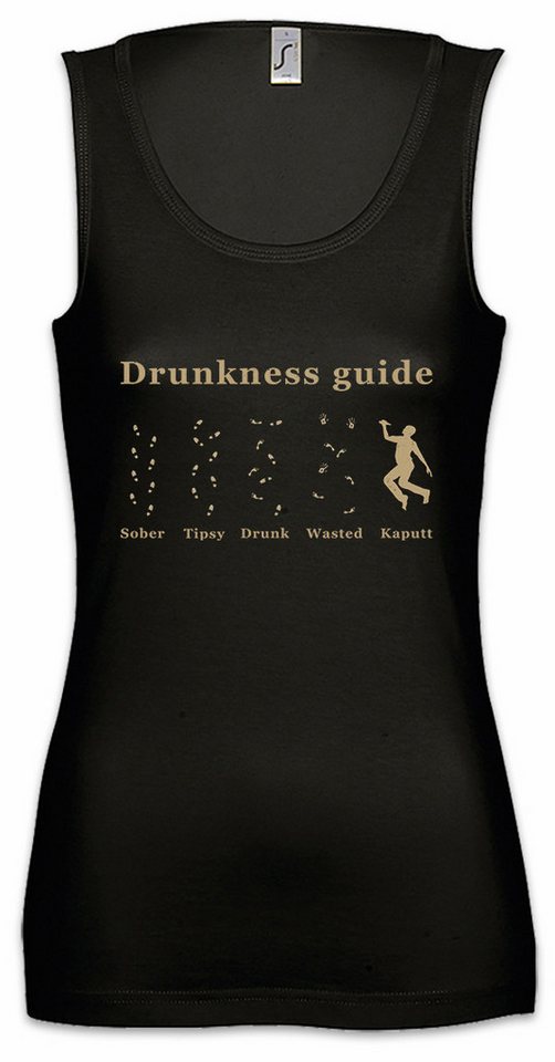 Urban Backwoods Tanktop Drunkness Guide Ärmelloses Damen T-Shirt Wasted Drunk Barfly Booze Drinker Säufer Whiskey Sober von Urban Backwoods