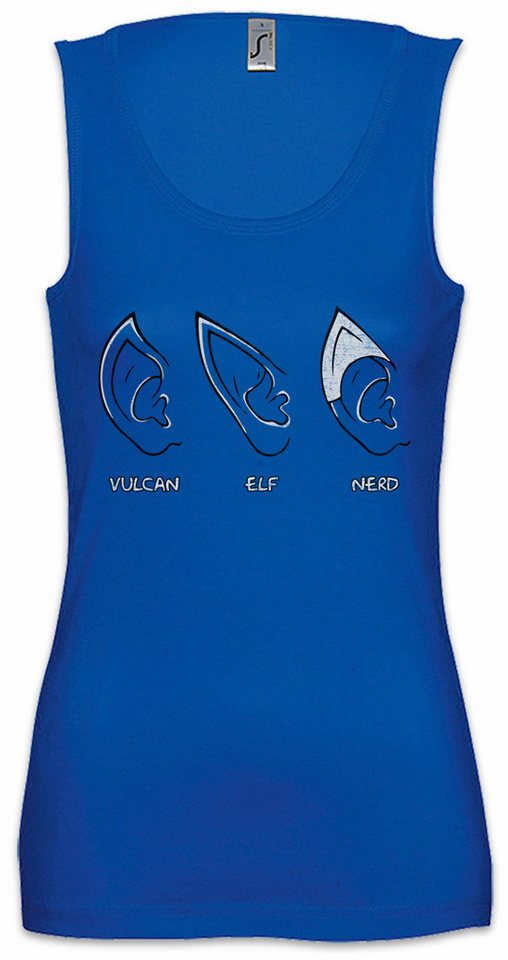 Urban Backwoods Tanktop Ears Ärmelloses Damen T-Shirt Geek Nerd Ohren Gamer Fun Games Gaming PC Admin Informatiker Informatik von Urban Backwoods