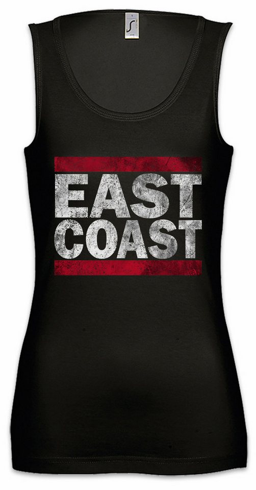 Urban Backwoods Tanktop East Coast Ärmelloses Damen T-Shirt Westseite Ostseite Run Fun DMC Gangster Gang Kalifornien California von Urban Backwoods