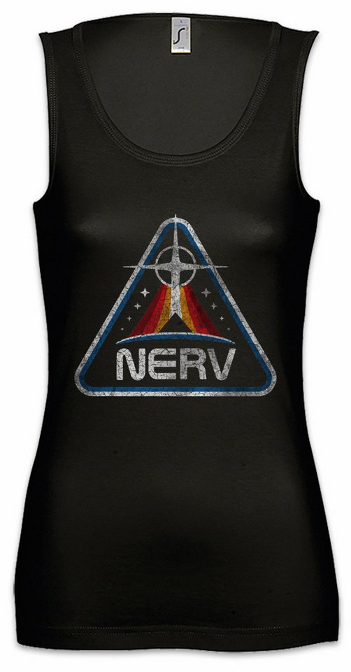 Urban Backwoods Tanktop Envangelion N Patch Ärmelloses Damen T-Shirt Genesis Symbol Uniform Gendo Nerv Patch Insignia von Urban Backwoods