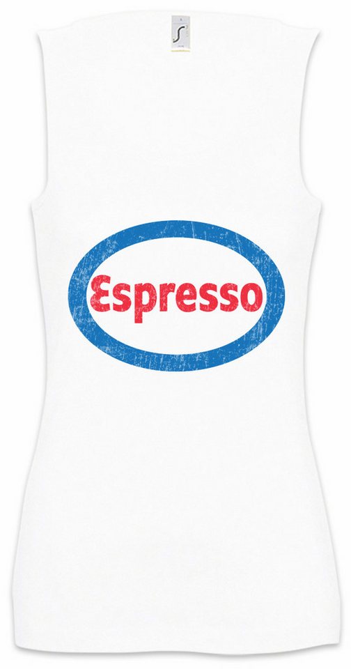 Urban Backwoods Tanktop Espresso Ärmelloses Damen T-Shirt Esso Fun Dio Dios Kaffee Coffeine Koffein Barista Bohne Tasse von Urban Backwoods