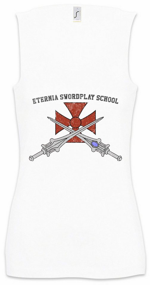 Urban Backwoods Tanktop Eternia Swordplay School I Ärmelloses Damen T-Shirt Masters Motu Logo Universe Cartoon He-Man von Urban Backwoods