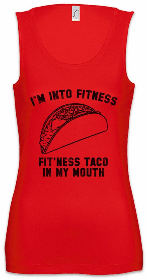 Urban Backwoods Tanktop Fitness Taco Ärmelloses Damen T-Shirt Gym Mexican Food Tortilla Geek Nerd Hunger Hungrig von Urban Backwoods