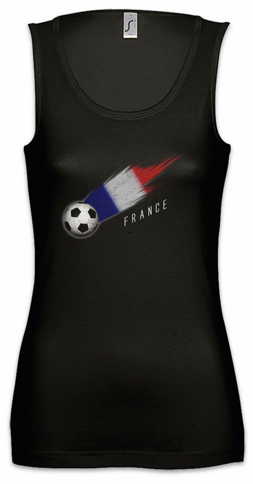Urban Backwoods Tanktop France Football Comet I Ärmelloses Damen T-Shirt Frankreich Französische French Fußball Fussball von Urban Backwoods