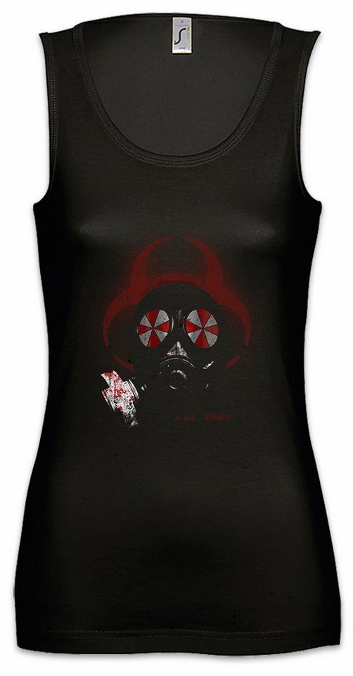 Urban Backwoods Tanktop Gas Mask Biohazard Umbrella Ärmelloses Damen T-Shirt Resident Corp Corporation Game Gamer Horror von Urban Backwoods