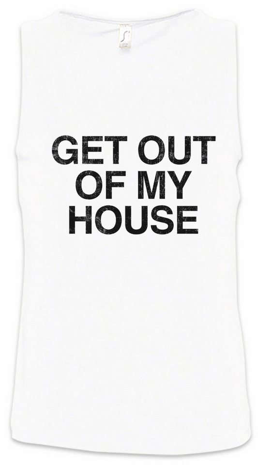Urban Backwoods Tanktop Get Out Of My House Ärmelloses T-Shirt Two and a Charlie Fun Half Fun Men Alan Kult Harper von Urban Backwoods